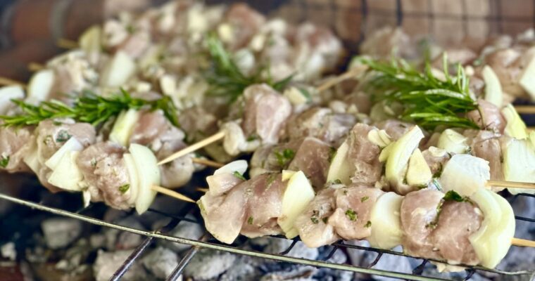 Chicken Souvlaki (Greek Grilled Chicken Skewers)