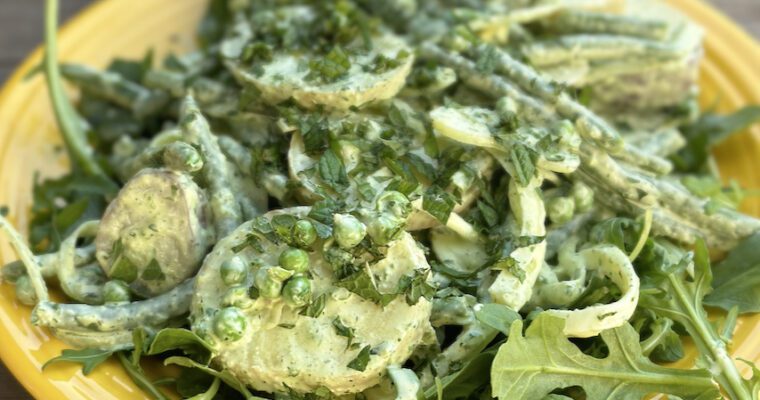 Green goddess potato salad