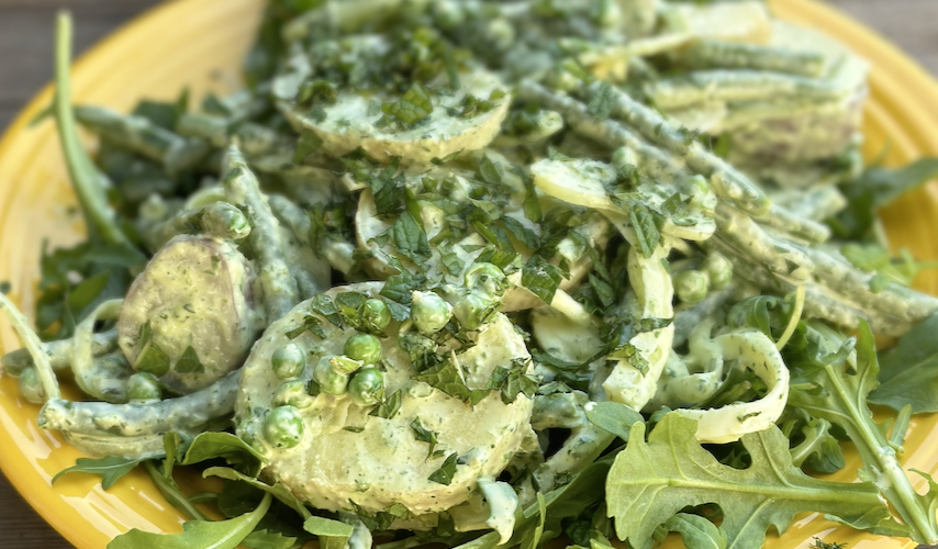 Green goddess potato salad